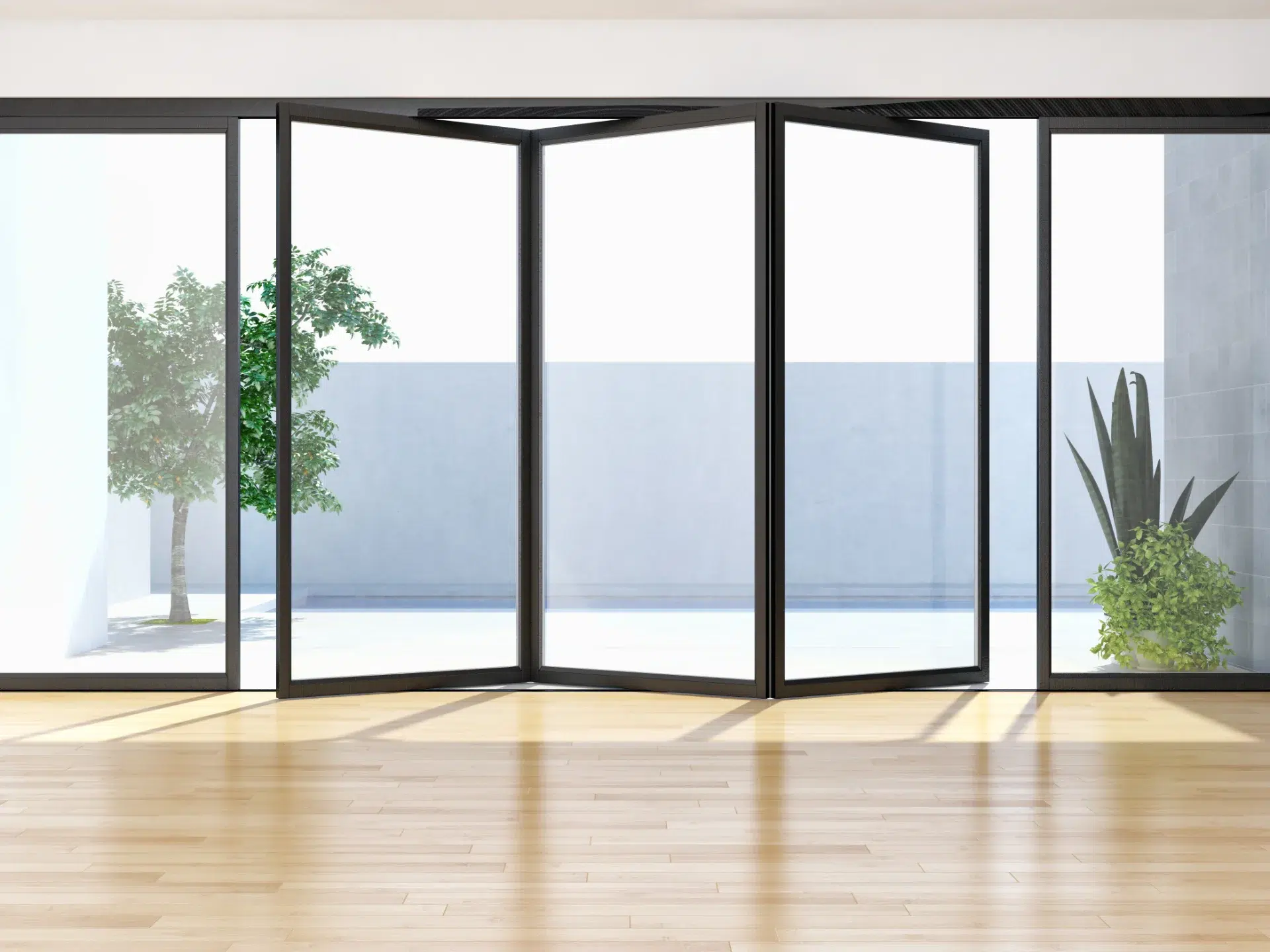 VLX 100 Bifold / Folding Door in Coral Springs, FL | TruePane Windows & Doors - detail 1